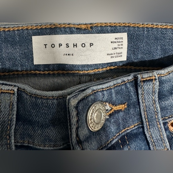 TopShop ripped skinny jeans NEW - Picture 3 of 4